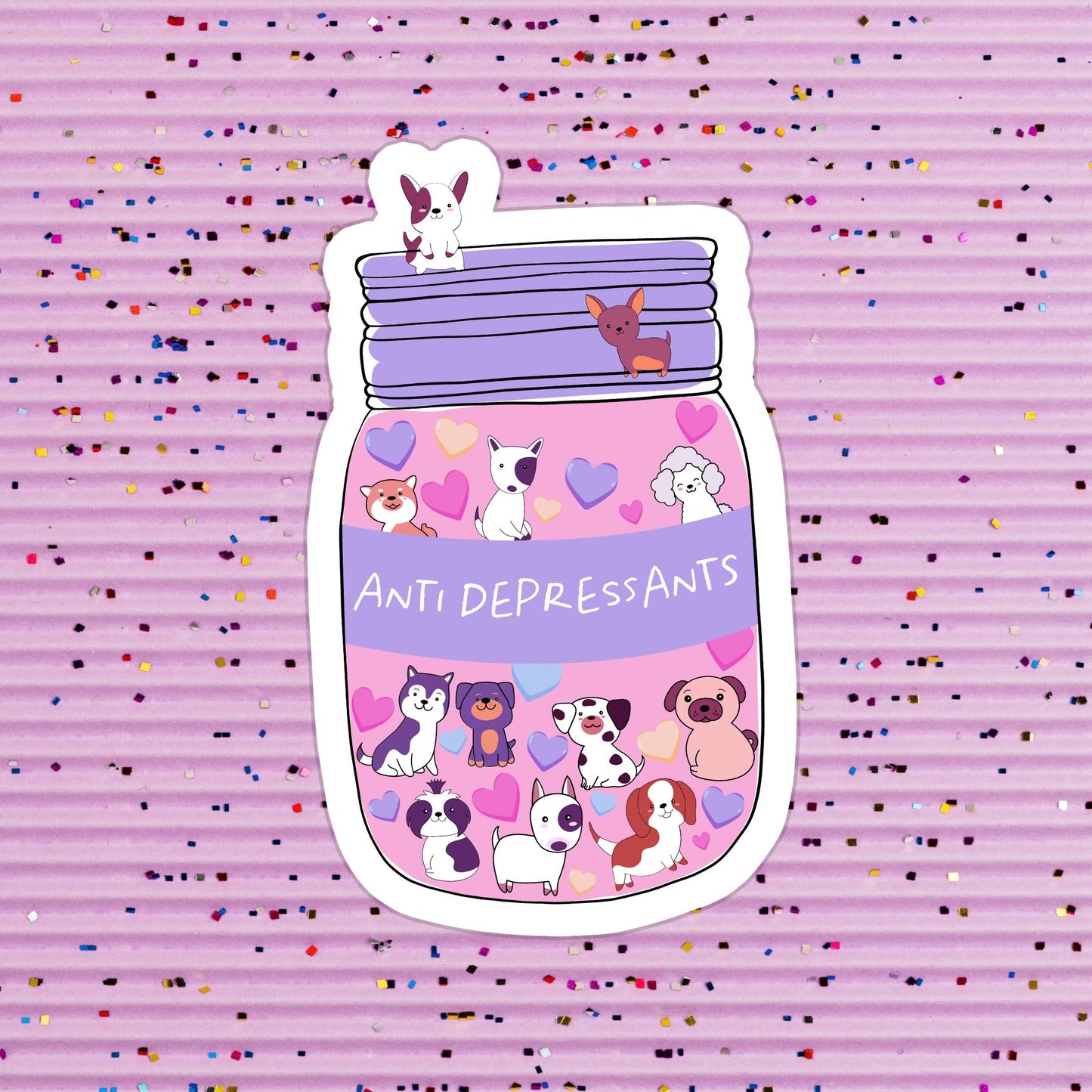Dog anti-depressants sticker