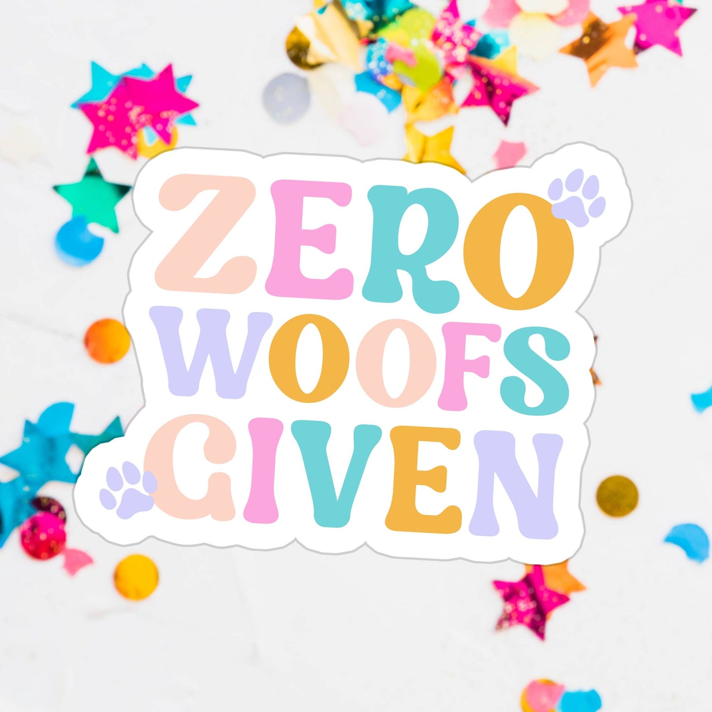 Zero woofs given sticker
