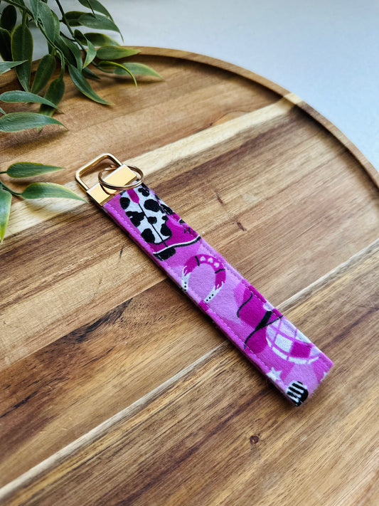 Pink Rodeo Babe Key Wristlet