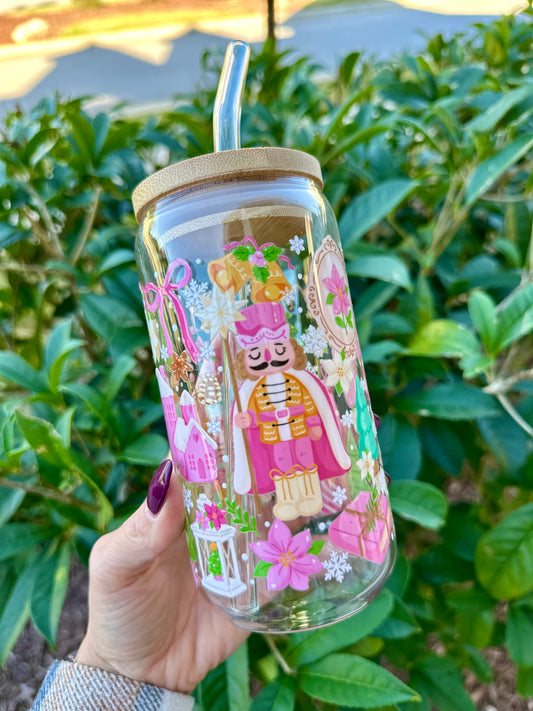 Dreaming Of A Nutcracker Glass Cup