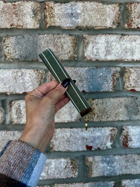 Hunter Stripe Key Wristlet