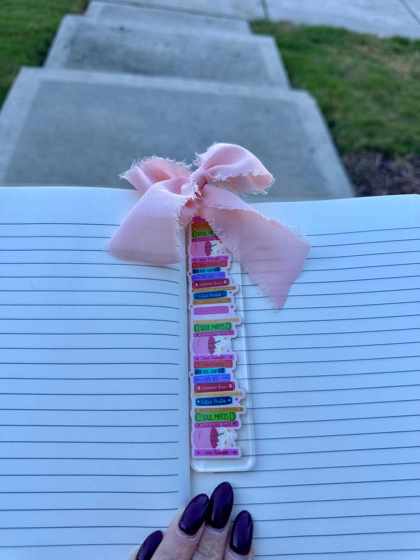 Cute Book Genres Bookmark