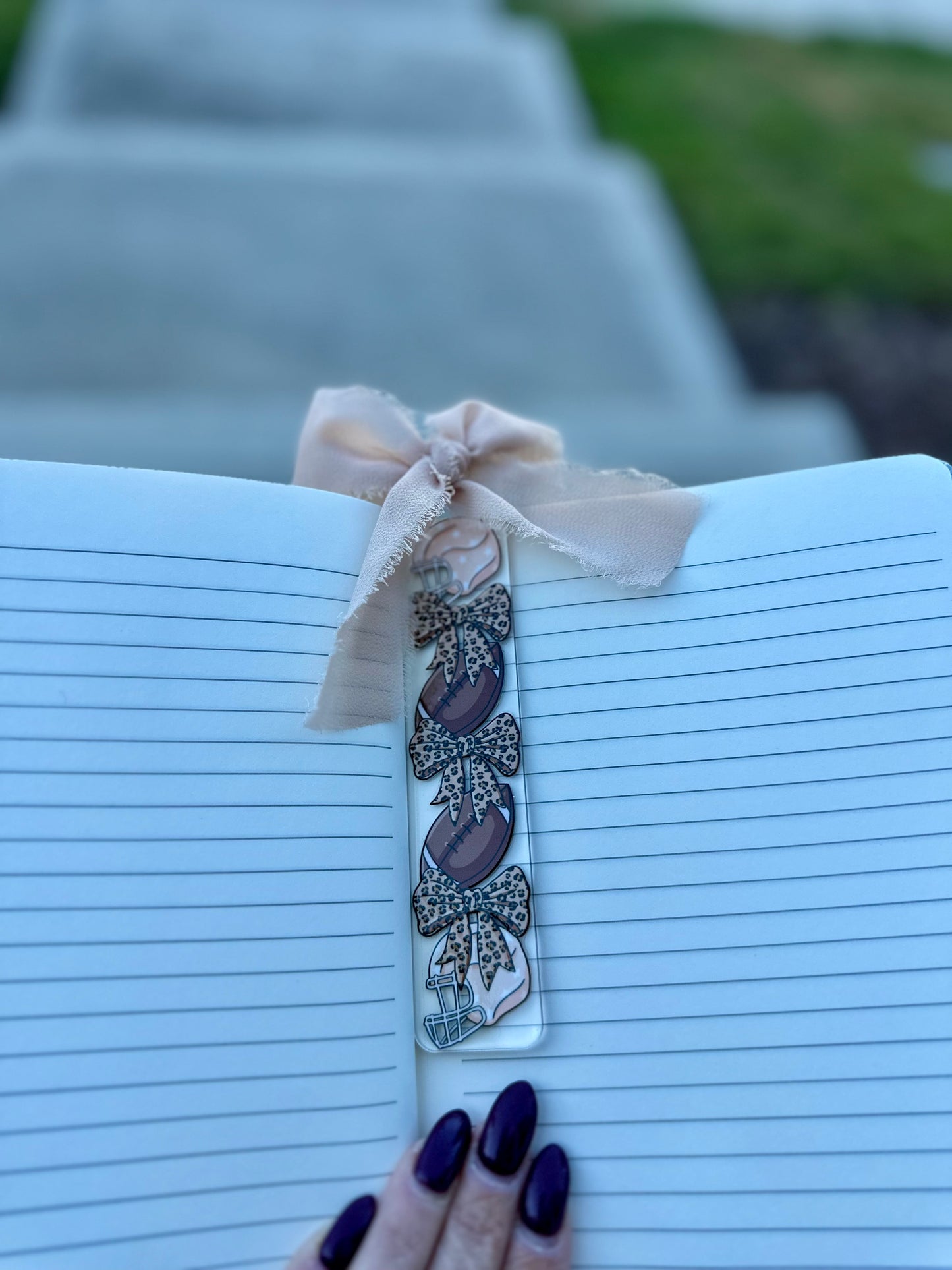 Football Girly Bookmark