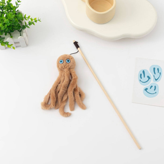 Moo - Octopus Cat Teaser Wand: Green