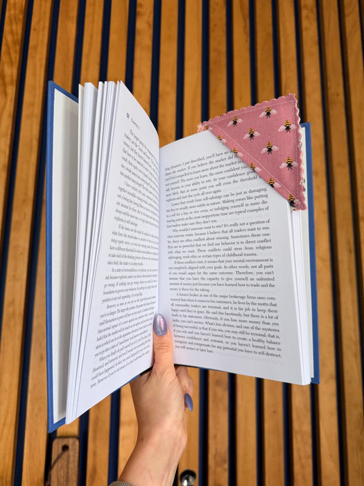 Spring Fabric Corner Bookmark