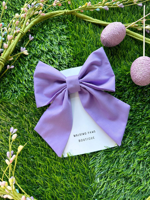 Lilac dog sailor bow tie: Small / For dog