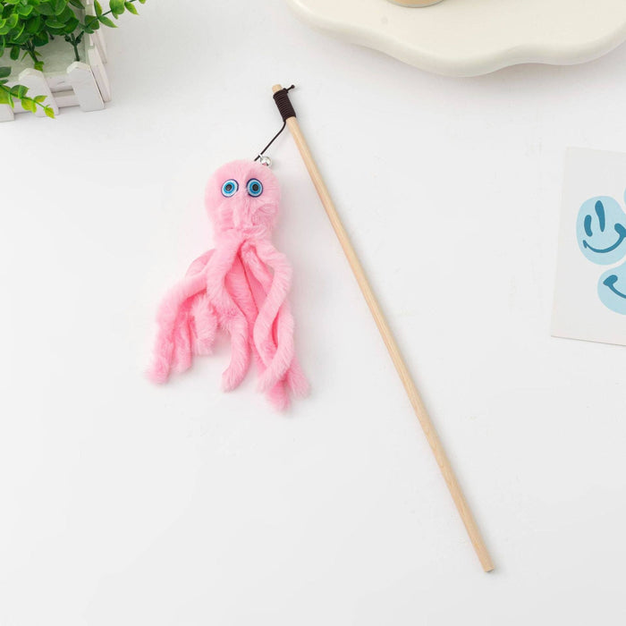 Moo - Octopus Cat Teaser Wand: Green