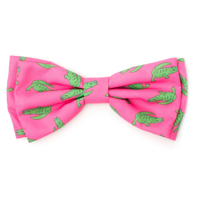 Al the Gator Bow Tie: Pink / Small