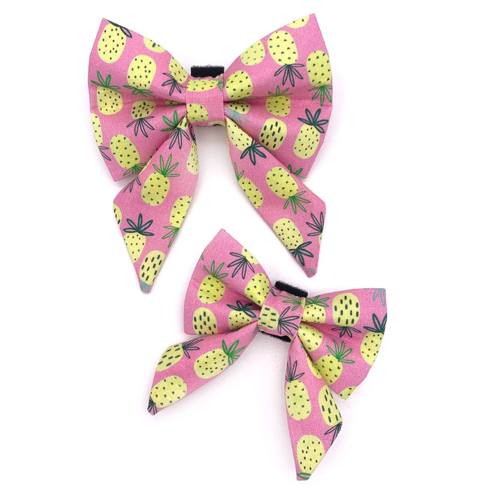 Pink Pineapple Sailor Bow