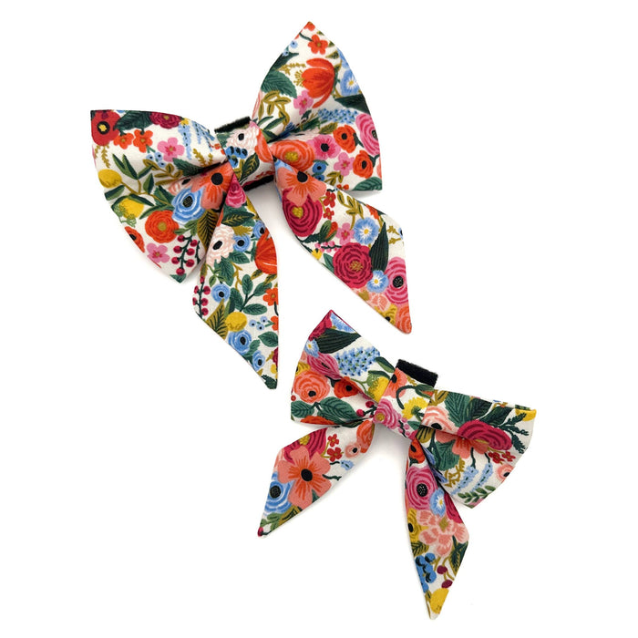 Garden Party Sailor Dog Bow : Large