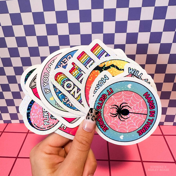 Cat Cats Cat Mom Funny Waterproof Vinyl Sticker: Matte / Done!