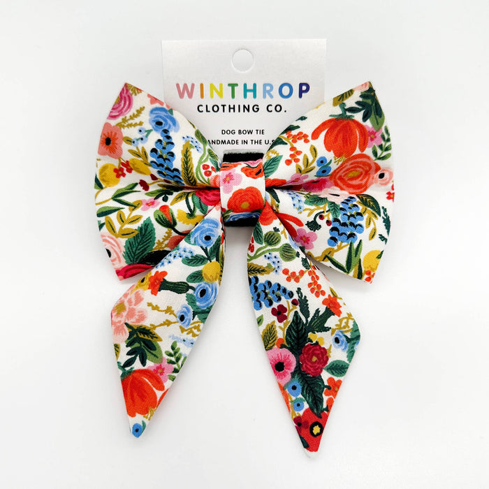 Garden Party Sailor Dog Bow : Large