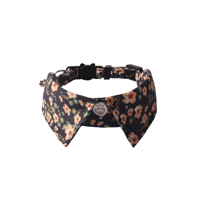 Mokka - Floral Chic Cat Collar: Orange