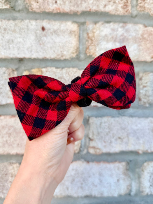 Buffalo Plaid Bow Tie
