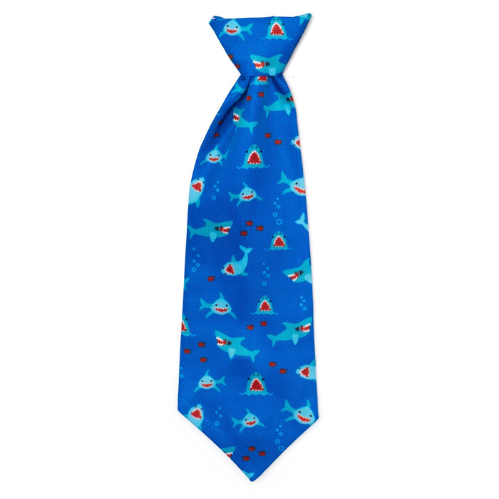 Chomp Neck Tie: Blue / Large