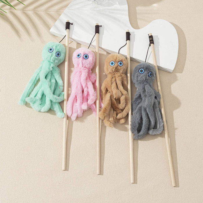 Moo - Octopus Cat Teaser Wand: Pink