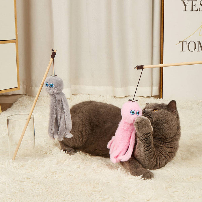 Moo - Octopus Cat Teaser Wand: Pink