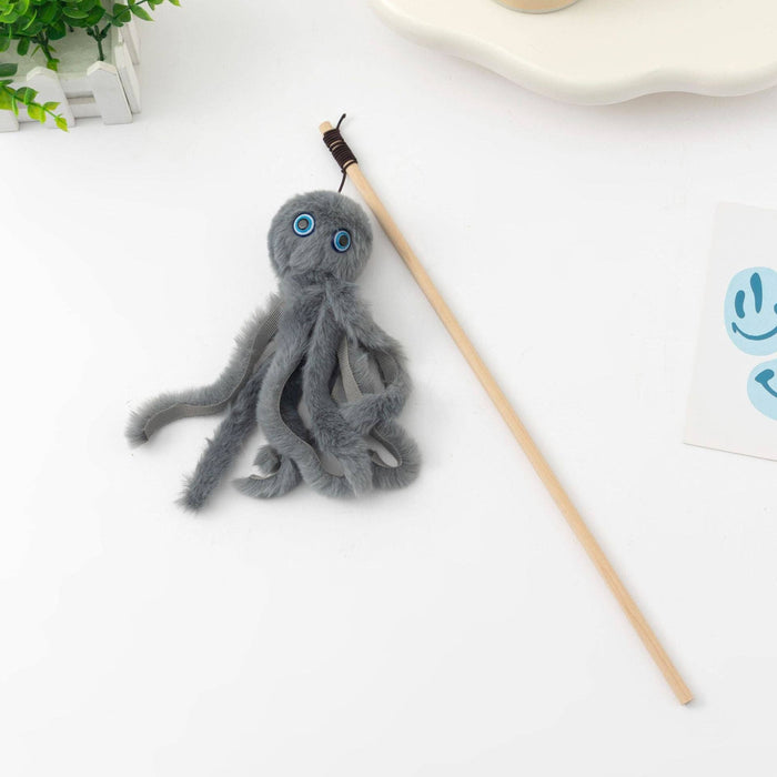 Moo - Octopus Cat Teaser Wand: Green