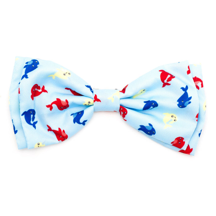 Narwhals Bow Tie: Blue / Small
