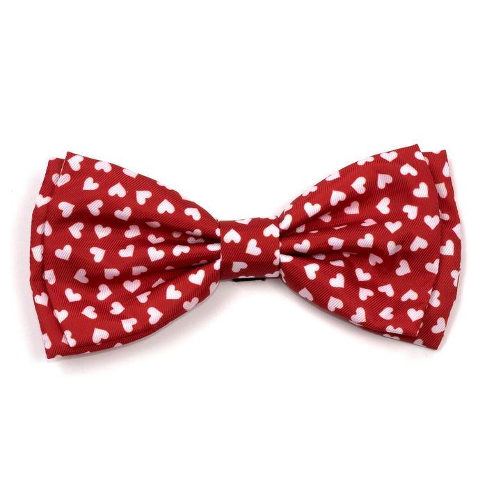 Hearts Bow Tie: Red / Large
