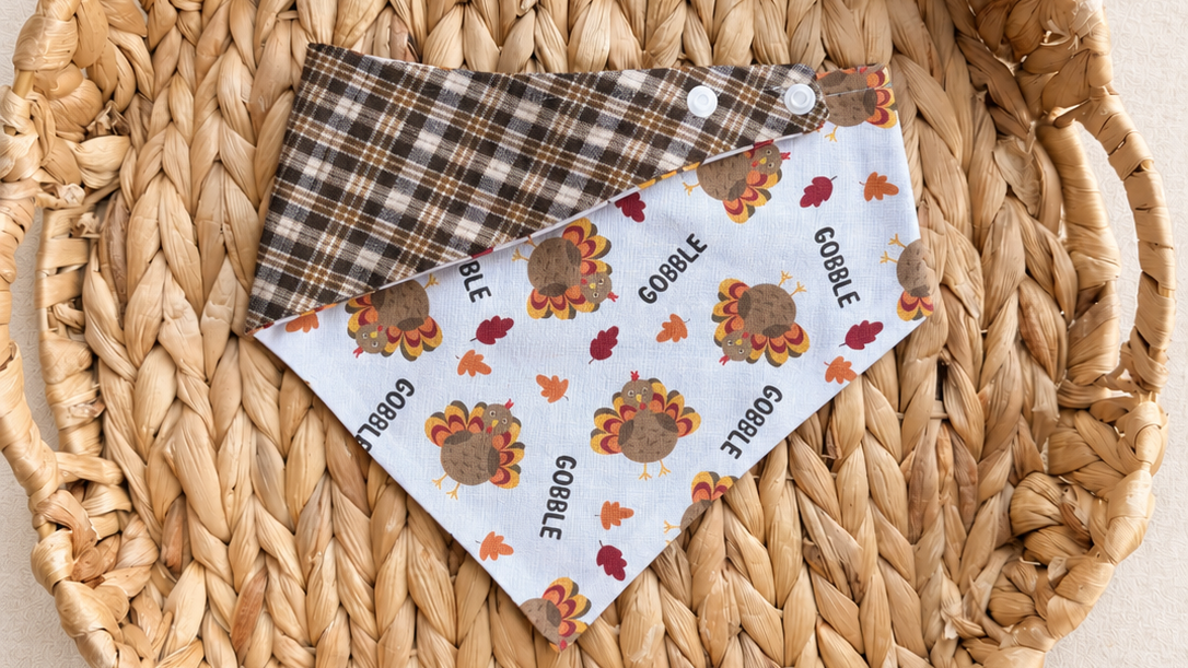 Gobble Gobble Reversible Bandana