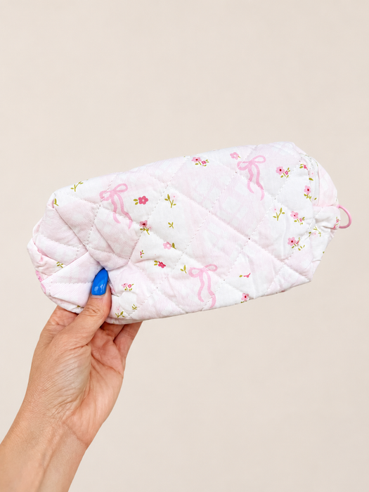 Quilted Makeup Bag