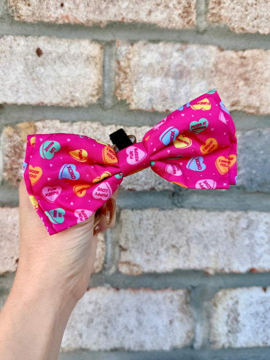 Candy Hearts Bow Tie