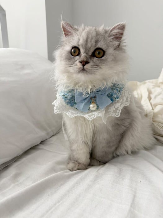 Floral Lace Bow Bandana