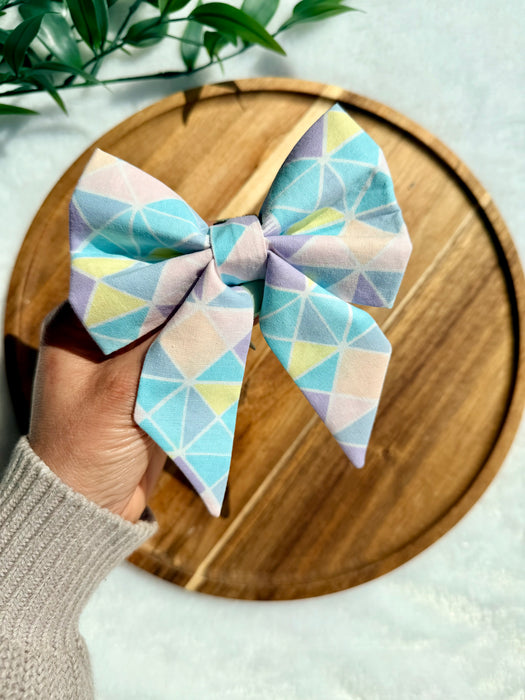 Spring Pastel Sailor Bow