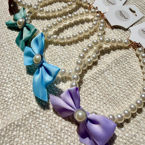 Pearl Bow Necklace