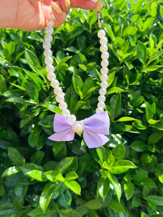 Pearl Bow Necklace