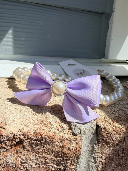 Pearl Bow Necklace