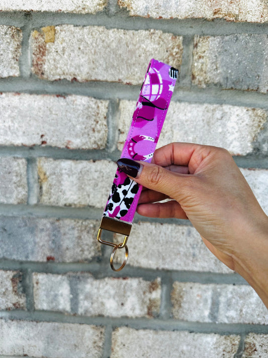 Pink Rodeo Babe Key Fob