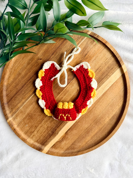 Fries Crochet Bandana