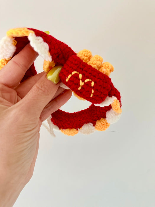 Fries Crochet Bandana