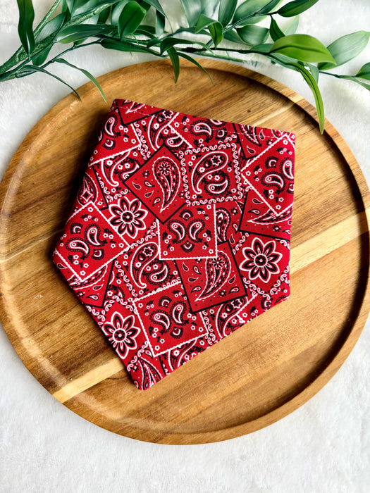 Cherry Paisley Bandana