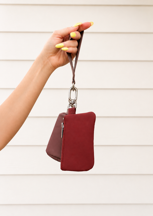 Wristlet Keychain Wallet with Wrist Lanyard