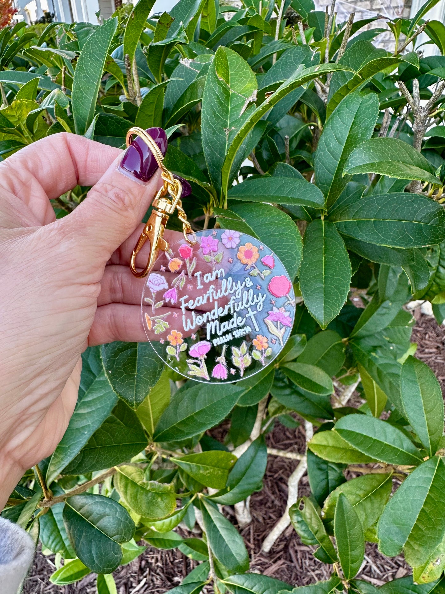 Fearfully Wonderfully Made Keychain