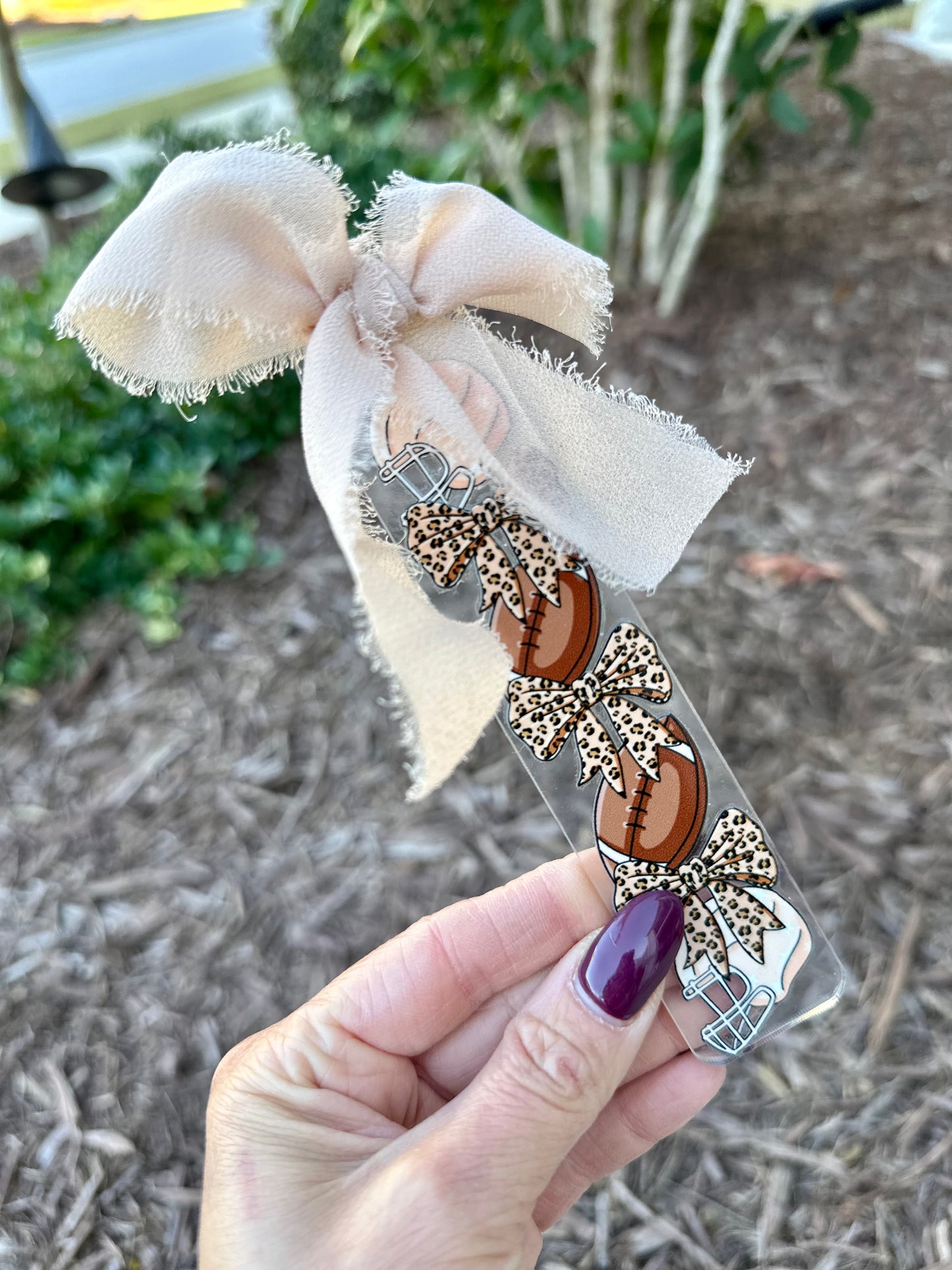 Football Girly Bookmark