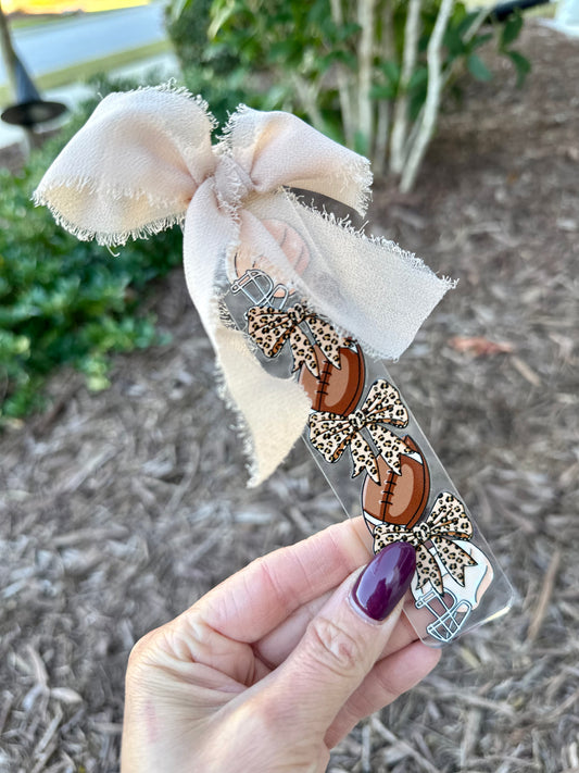 Football Girly Bookmark