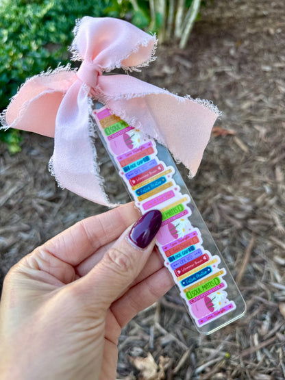 Cute Book Genres Bookmark
