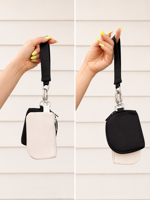 Wristlet Keychain Wallet with Wrist Lanyard