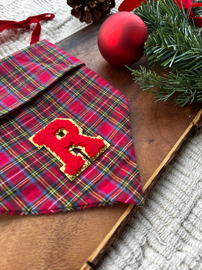 Red Glitter Letter Patches