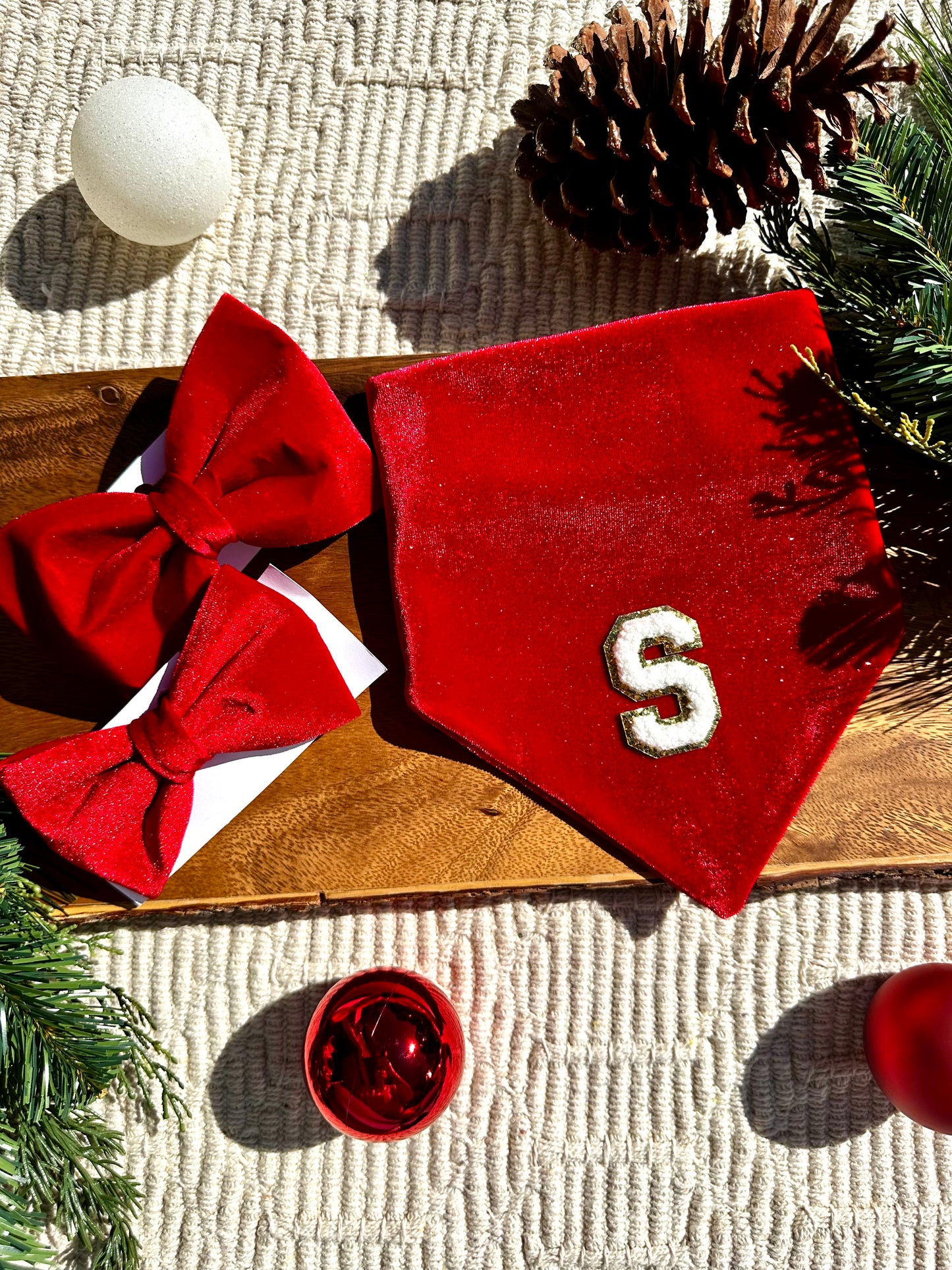 White Glitter Letter Patches