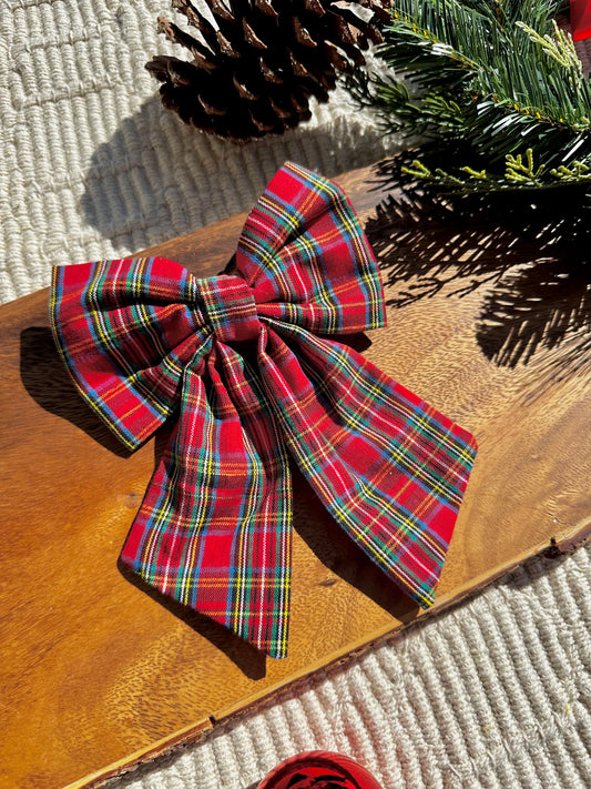 Tartan Plaid Sailor Bow