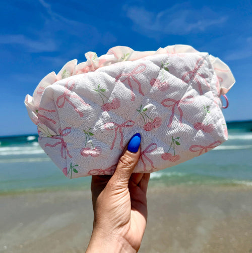 Quilted Makeup Bag