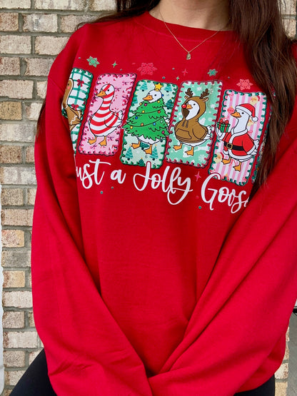 Just a Jolly Goose Crewneck Sweatshirt