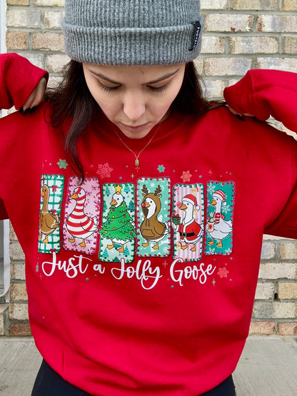 Just a Jolly Goose Crewneck Sweatshirt
