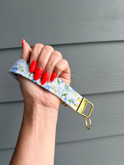 Yellow Patchwork Wristlet