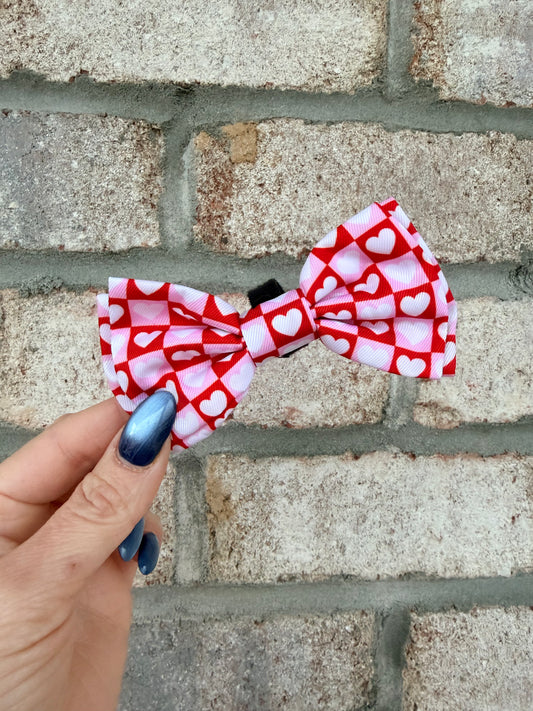 Blushing Hearts Bow Tie